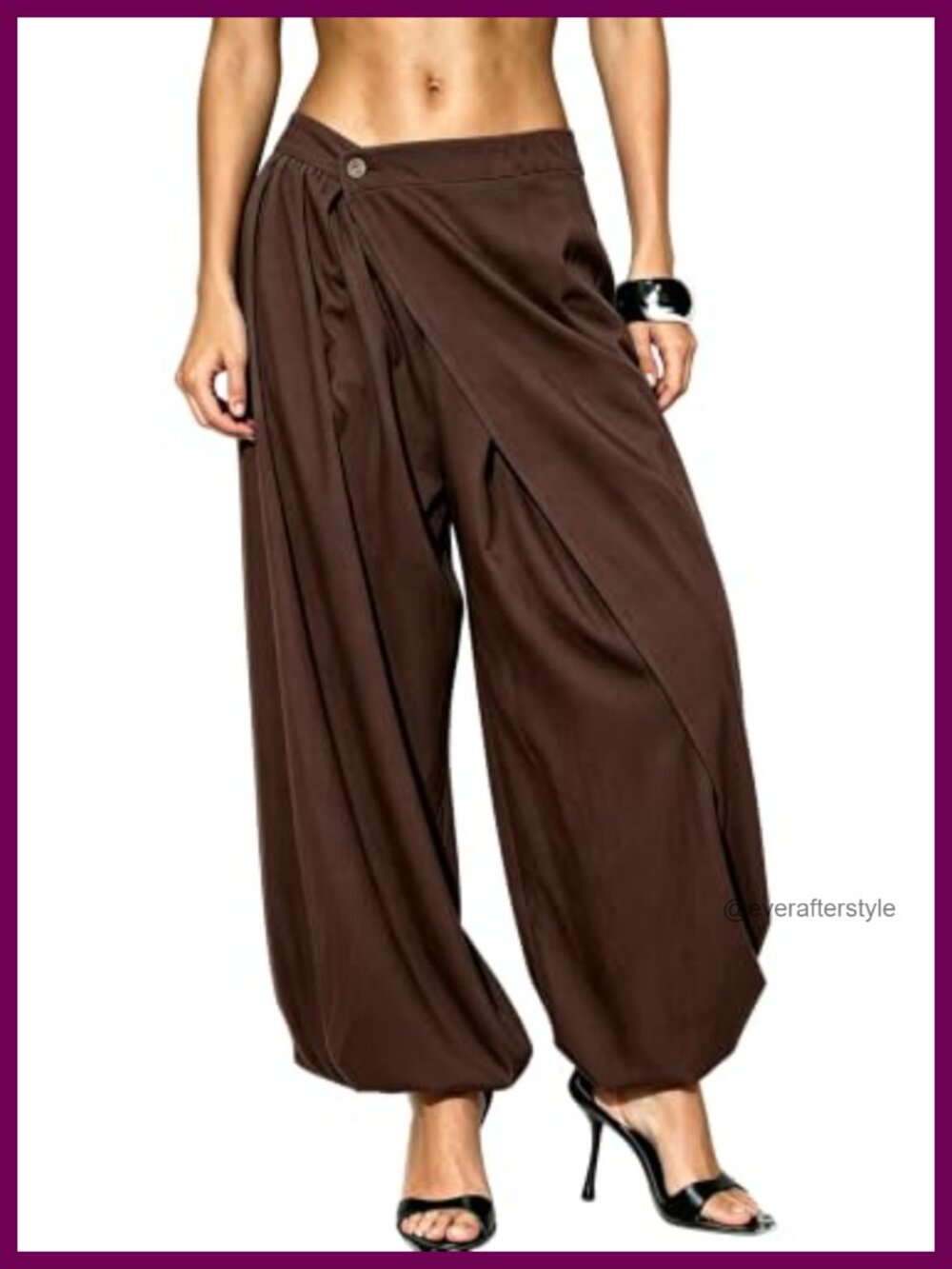 Wide Leg Barrel Dress Pants High Waisted Asymmetrical Trousers